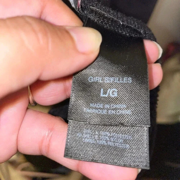 The North Face girls Denali black sweater size Large - Picture 5 of 6